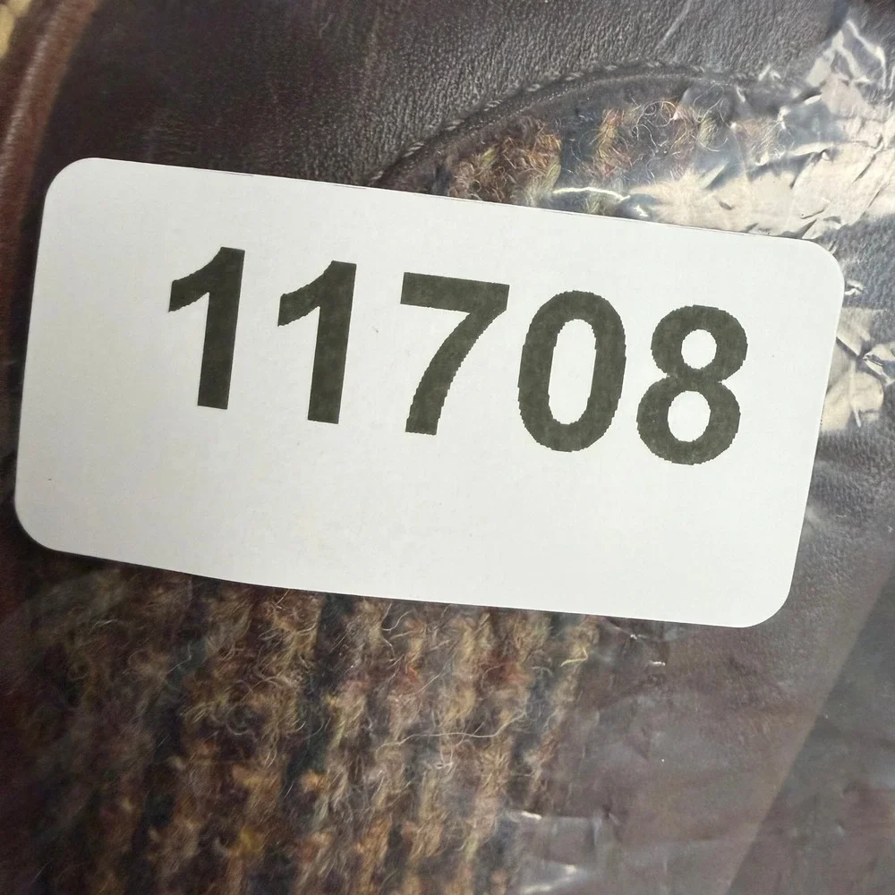 GH Bass Weejuns Harris Tweed Penny Loafers Mens 12 Brown Wool Lug Sole BAZ4W513